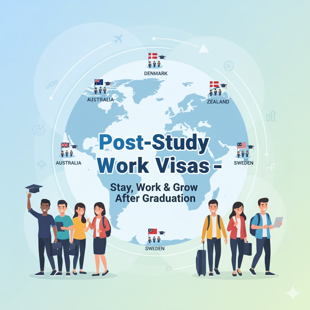 Post-study work visa options for Bangladeshi students – comparison of UK, Australia, Denmark, Sweden, New Zealand, and Malaysia opportunities to stay and work after graduation